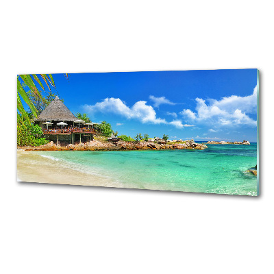 Panel do kuchni Seszele plaża