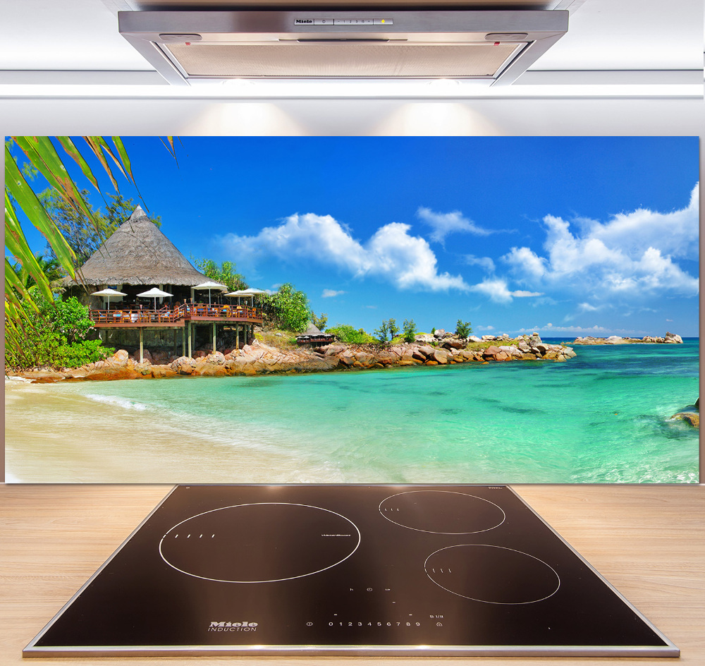 Panel do kuchni Seszele plaża