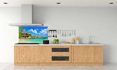 Panel do kuchni Seszele plaża