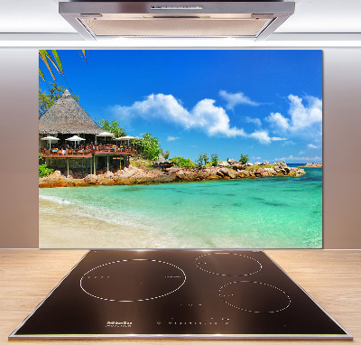 Panel do kuchni Seszele plaża