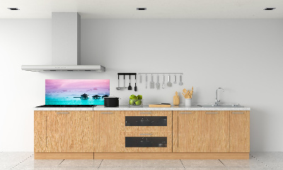 Panel do kuchni Bungalowy nad wodą