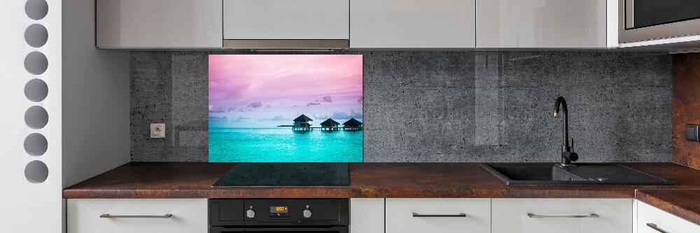 Panel do kuchni Bungalowy nad wodą