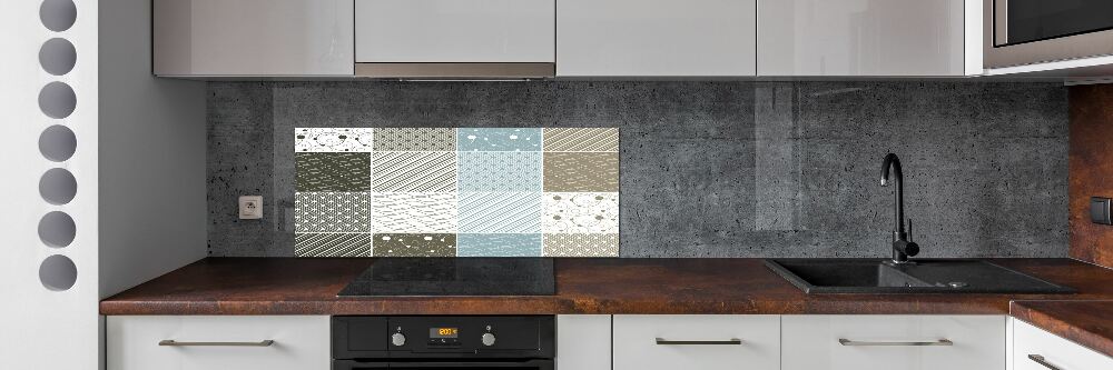 Panel do kuchni Geometryczne wzory