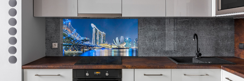 Panel do kuchni Singapur nocą