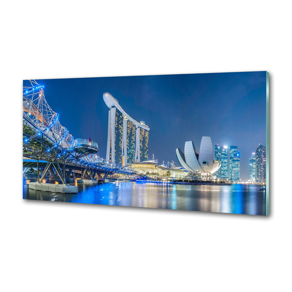 Panel do kuchni Singapur nocą