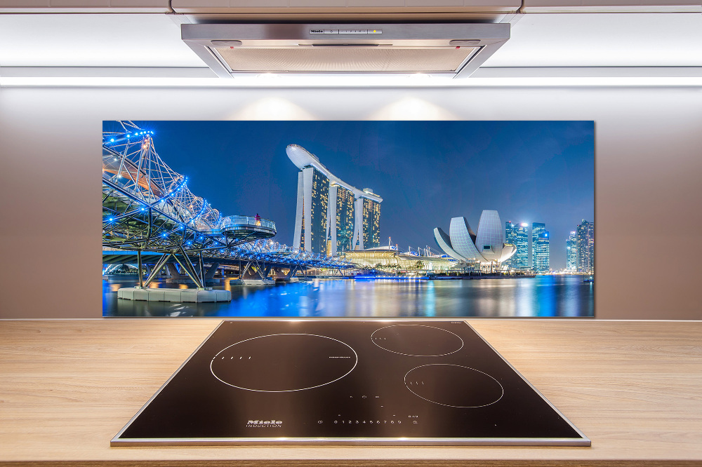 Panel do kuchni Singapur nocą