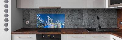 Panel do kuchni Singapur nocą