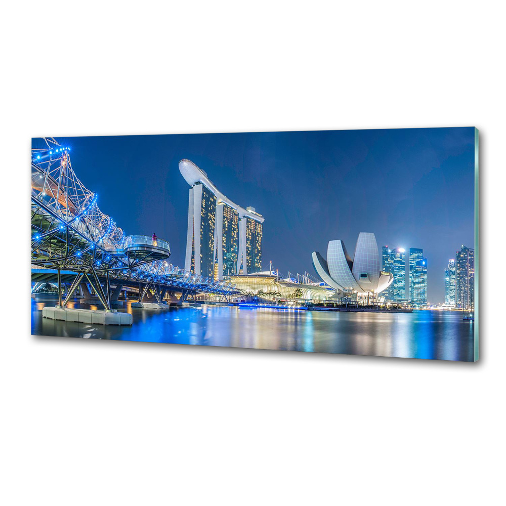 Panel do kuchni Singapur nocą