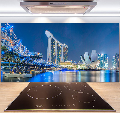 Panel do kuchni Singapur nocą
