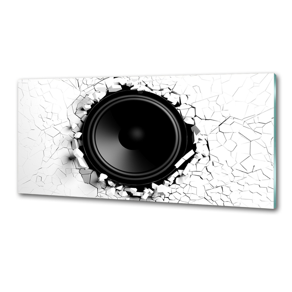 Panel szklany do kuchni Głośnik