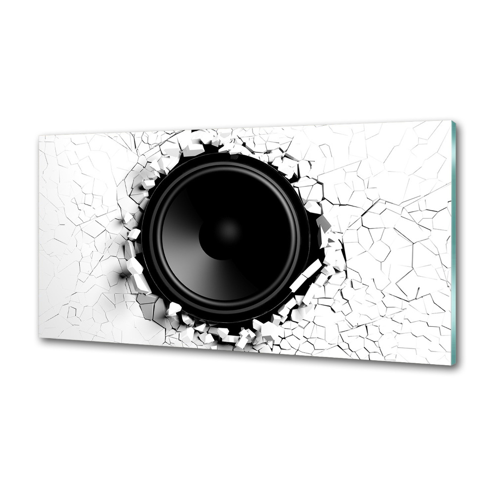 Panel szklany do kuchni Głośnik