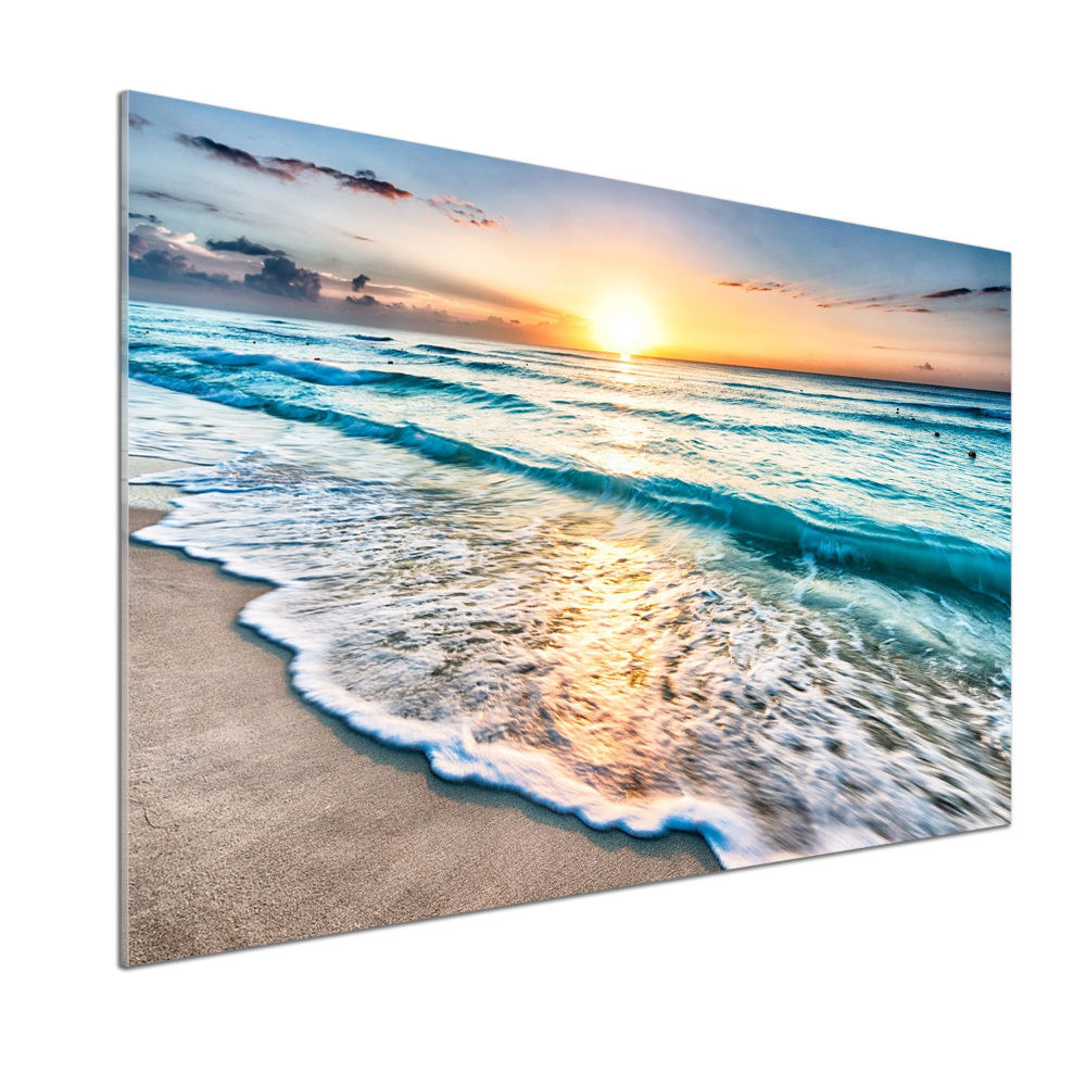 Panel lacobel Zachód słońca plaża