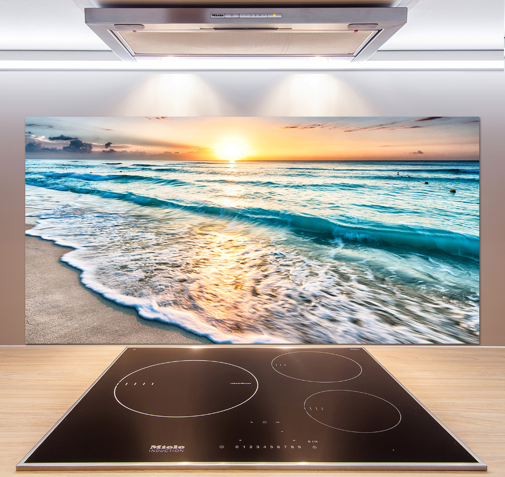 Panel lacobel Zachód słońca plaża