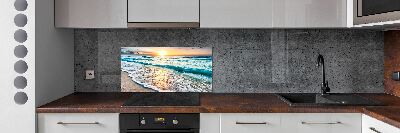 Panel lacobel Zachód słońca plaża