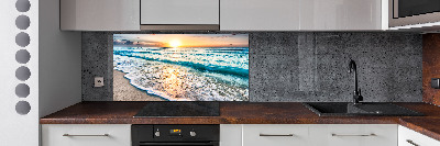 Panel lacobel Zachód słońca plaża