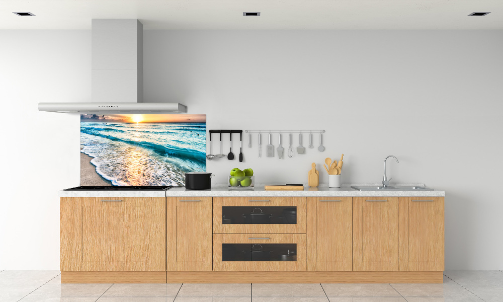 Panel lacobel Zachód słońca plaża