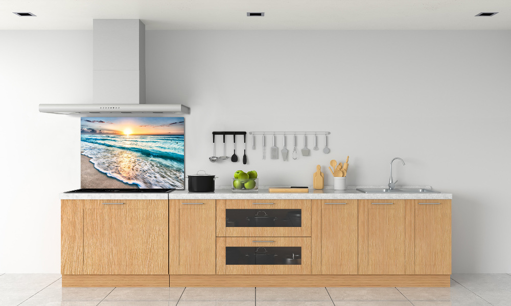 Panel lacobel Zachód słońca plaża