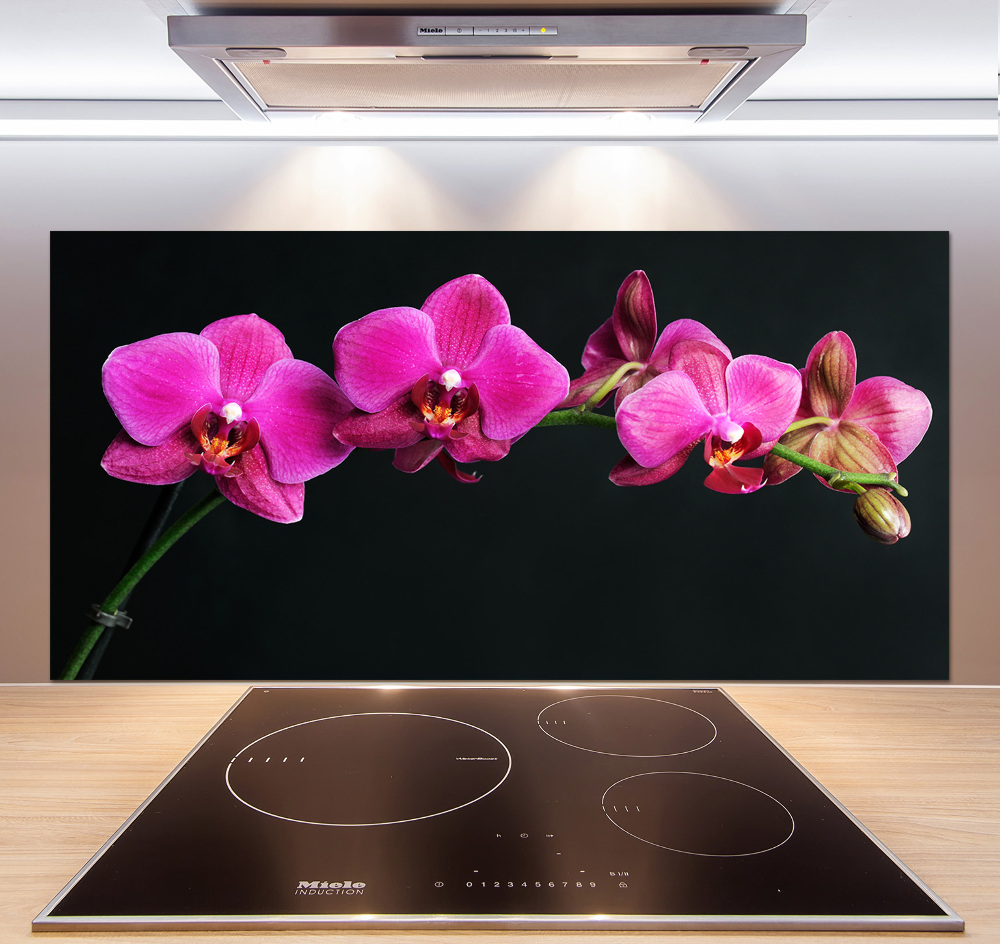 Panel między meble w kuchni Orchidea