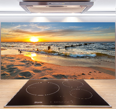 Panel lacobel Zachód słońca plaża