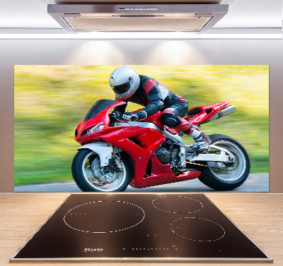 Panel między meble w kuchni Motocykl