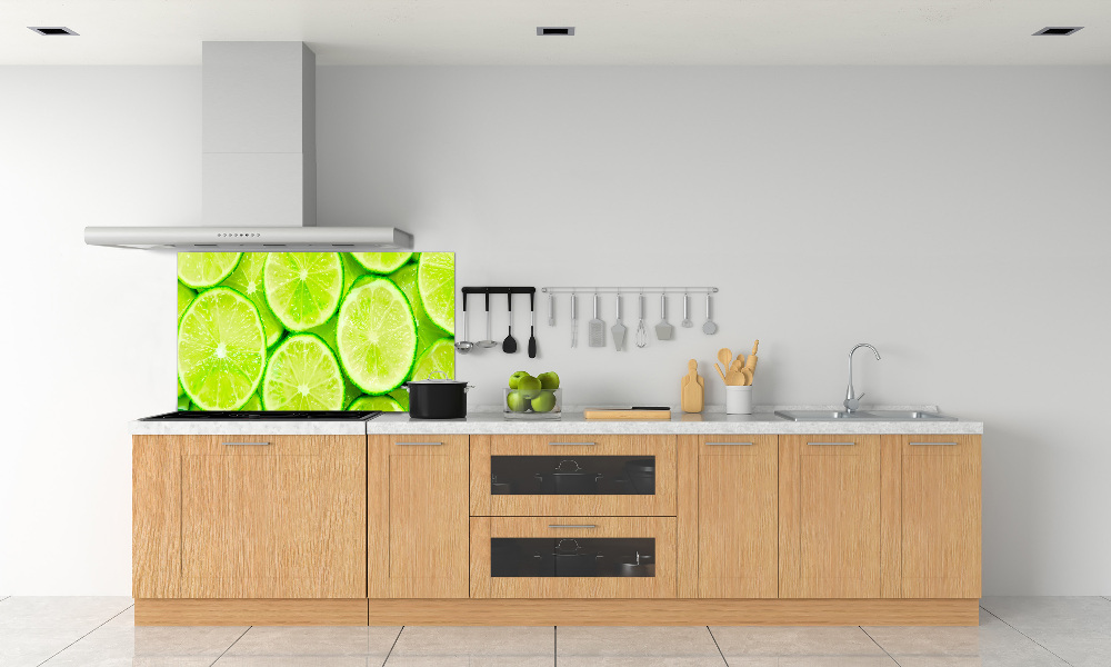 Panel szklany do kuchni Limonki