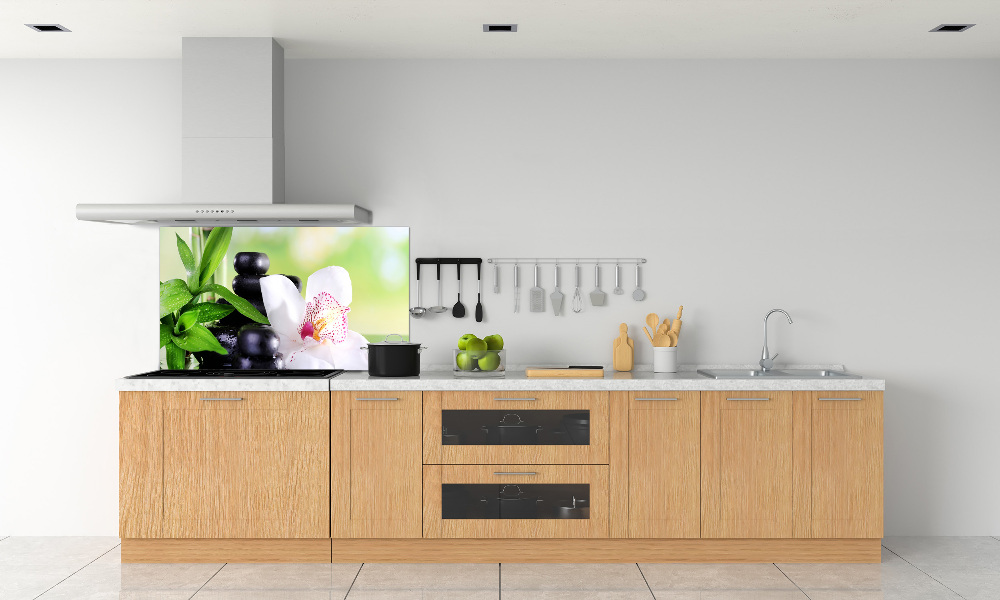 Panel między meble w kuchni Orchidea