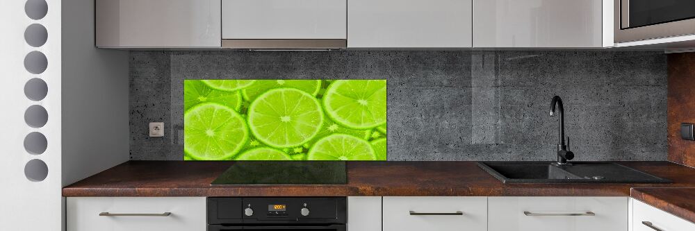 Panel szklany do kuchni Limonki