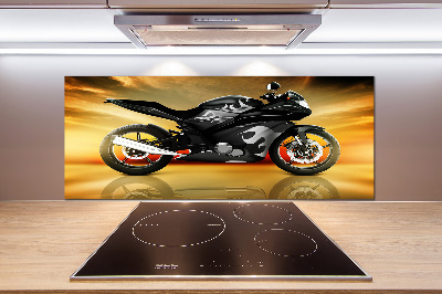 Panel między meble w kuchni Motocykl
