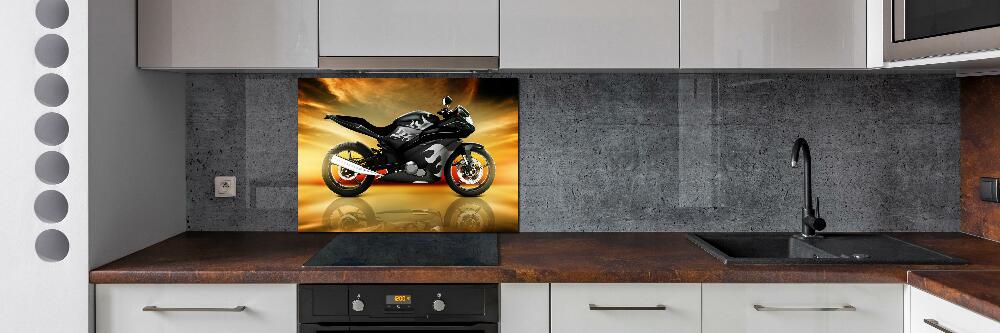 Panel między meble w kuchni Motocykl