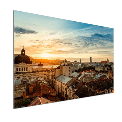 Panel do kuchni Wschód słońca Lwów