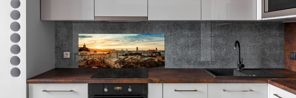 Panel do kuchni Wschód słońca Lwów