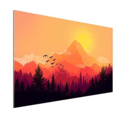 Panel do kuchni Górski pejzaż