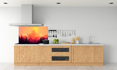 Panel do kuchni Górski pejzaż