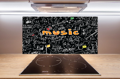 Panel do kuchni Symbole muzyczne