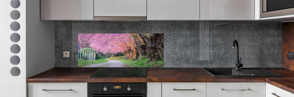 Panel dekor szkło Kwiaty wiśni