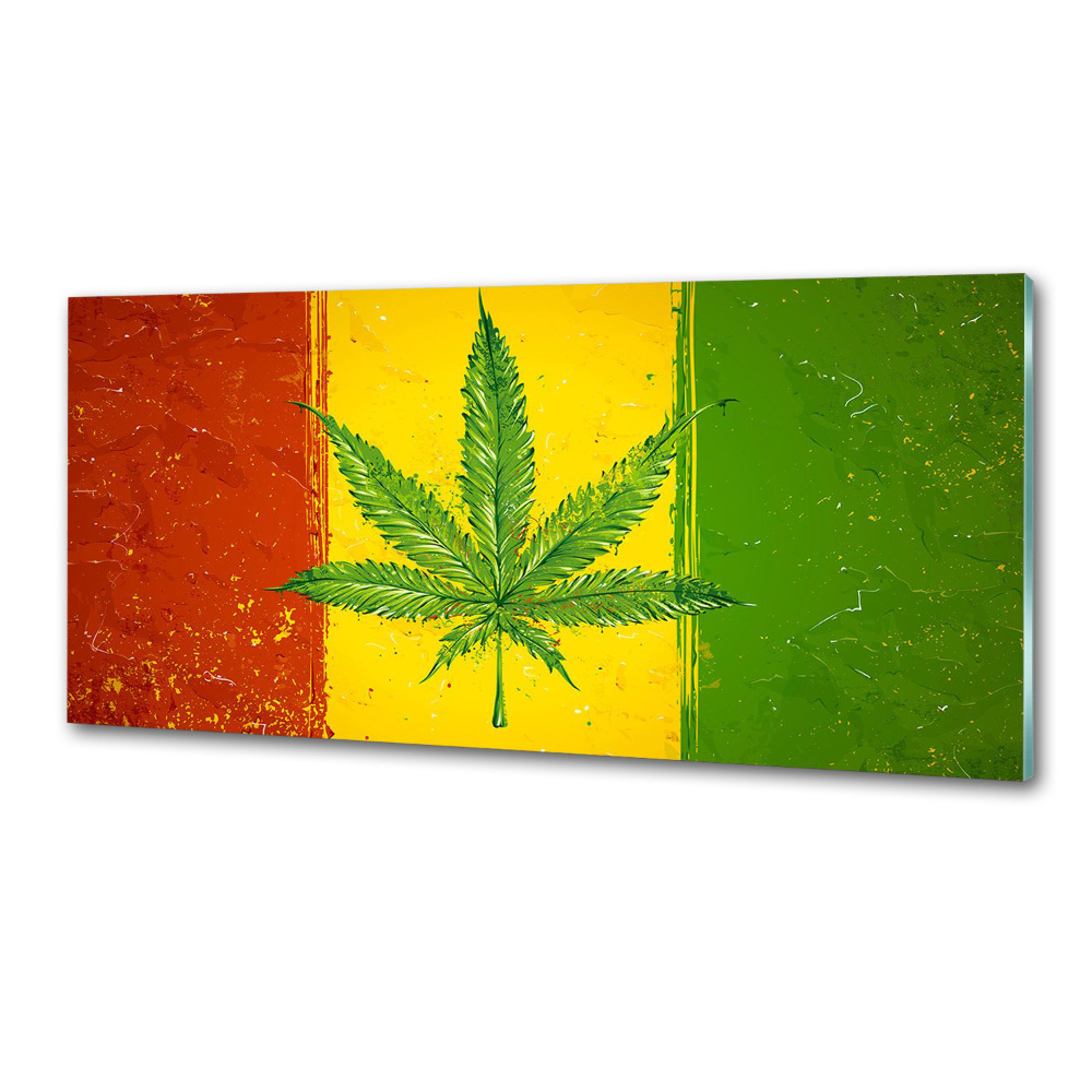 Panel dekor szkło Rasta flaga