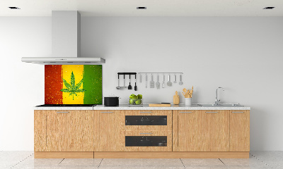 Panel dekor szkło Rasta flaga