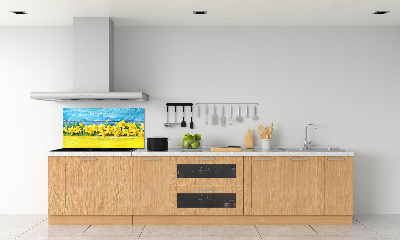 Panel szklany do kuchni Żonkile