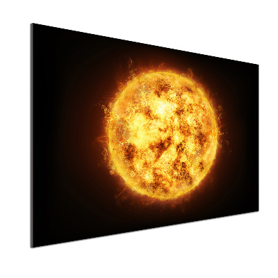 Panel szklany do kuchni Słońce