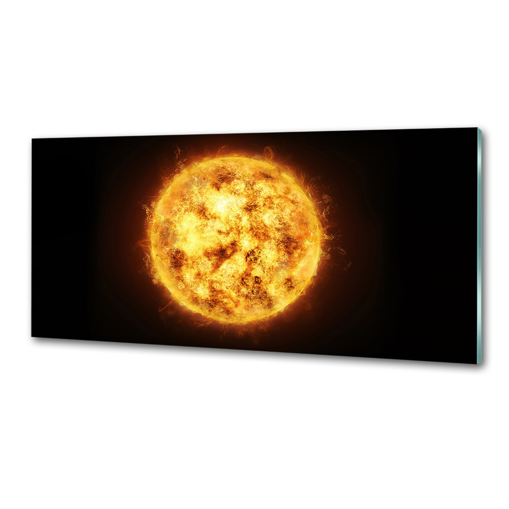 Panel szklany do kuchni Słońce