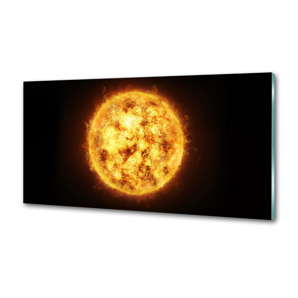 Panel szklany do kuchni Słońce