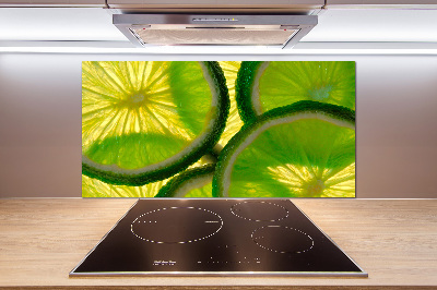 Panel szklany do kuchni Limonka