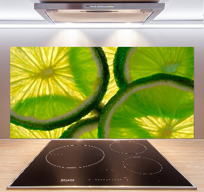 Panel szklany do kuchni Limonka