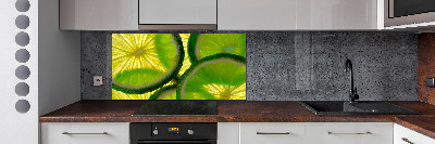 Panel szklany do kuchni Limonka