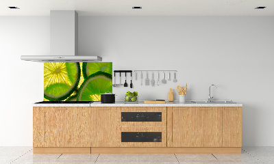 Panel szklany do kuchni Limonka