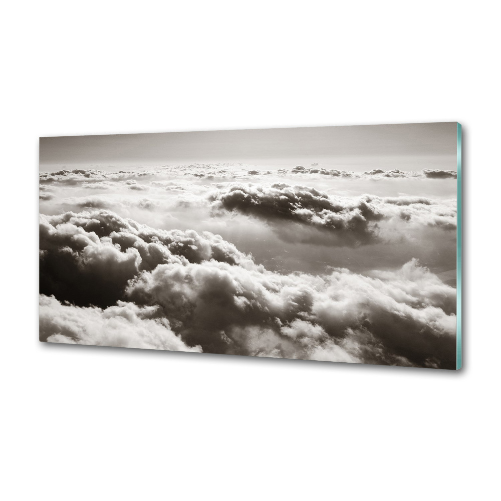 Panel lacobel Chmury z lotu ptaka
