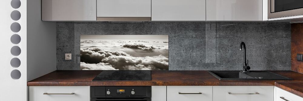 Panel lacobel Chmury z lotu ptaka