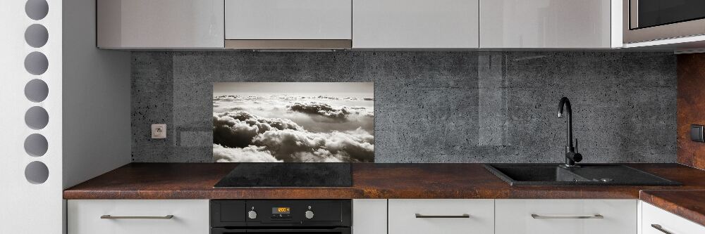 Panel lacobel Chmury z lotu ptaka