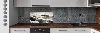 Panel lacobel Chmury z lotu ptaka