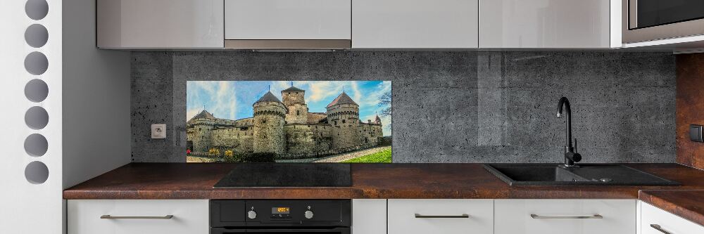 Panel do kuchni Zamek w Szwajcarii